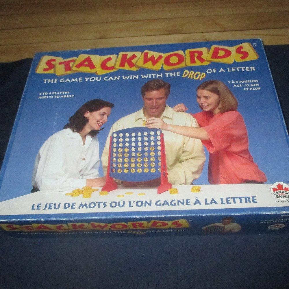 Stackwords Board Game (Canada Games, 1995)